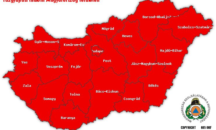 Tűzgyújtási tilalom Magyarország területén